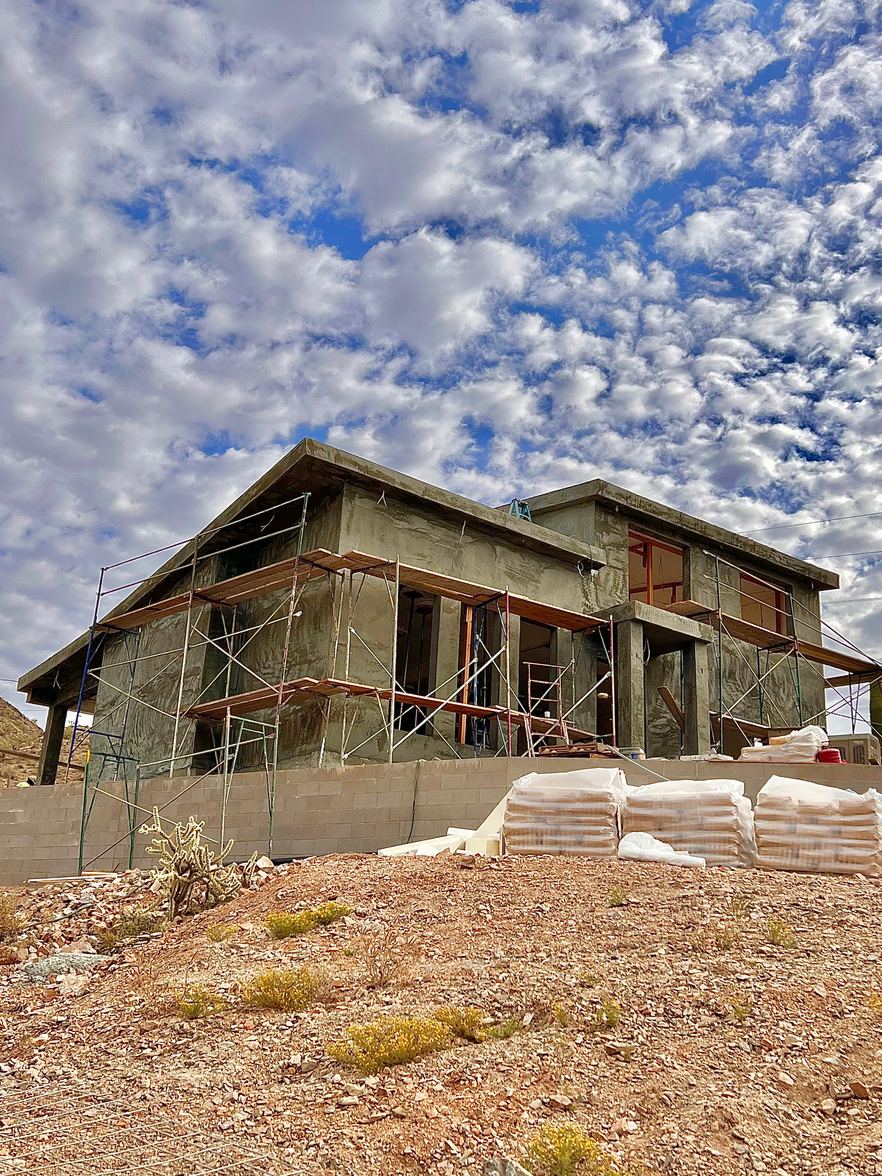 SABSCRETE phase — fiber-reinforced coating applied